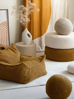 New - Rahi Ottoman Teddy Maple Säkkituolit Ja Rahit