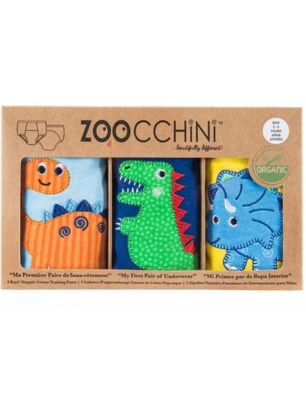 Outlet Zoocchini-harjoitteluhousut 3-pack Jurassic Pals Potta Ja Kuivaksiopetteluhousut